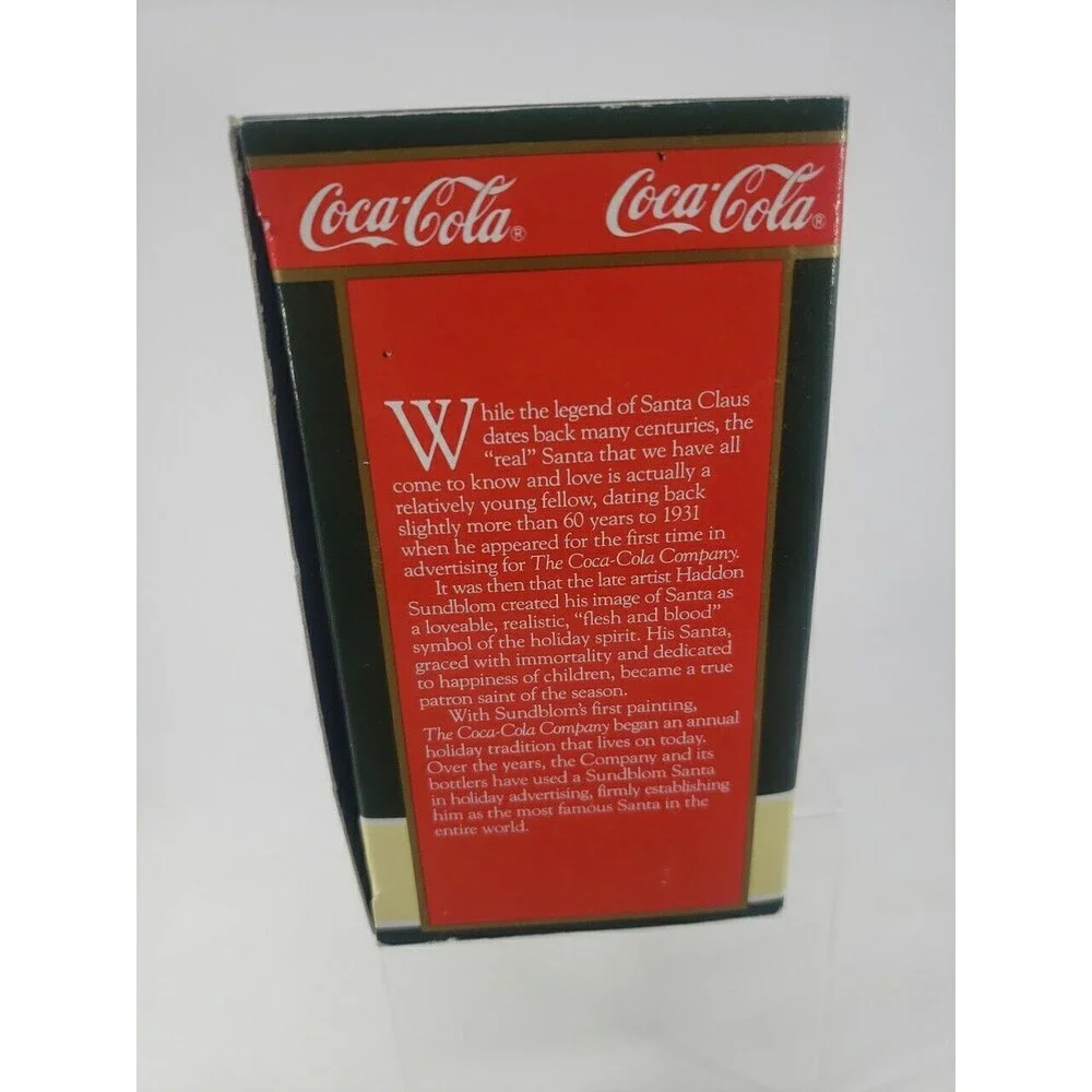 Coca Cola Trim A Tree Collection 1943 Santa Traveled Refreshed Ornament 1993 VTG